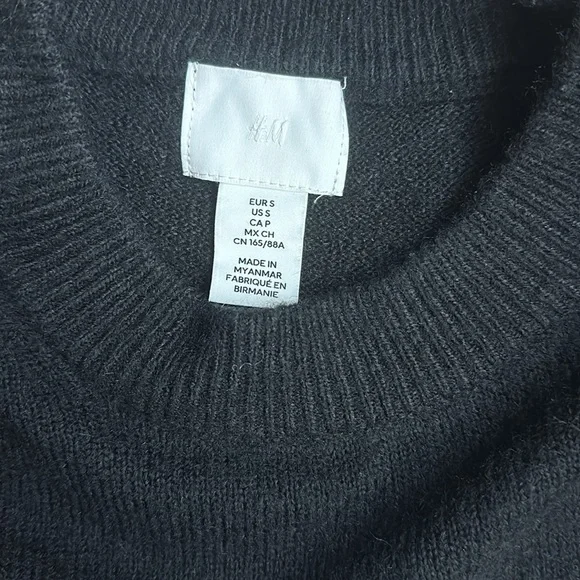 H&M Knit Sweater in Light beige/black striped Size S - Picture 3 of 5